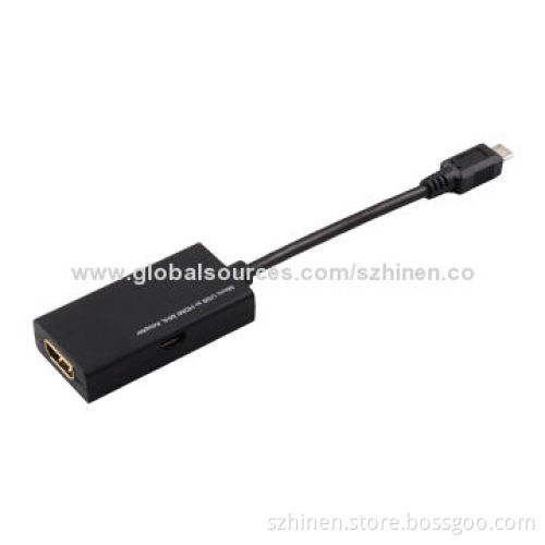 MHL to HDMI Cable, Connect Host to Your HDTV, 25-75MHz Supports All Bandwidth between